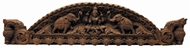 Picture of WOODEN CARVING/SCULPTURE DEPICTING GAJALASKHMI