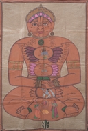 Picture of PAINTING ON CLOTH OF A JAIN TIRTHANKARA/GOD