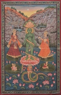 Picture of PAINTING ON CLOTH OF PARASHVANATH