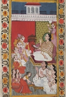 Picture of JAIN INVITATION SCROLL PAINTING