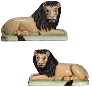 Picture of A PAIR OF GIRNAR LIONS