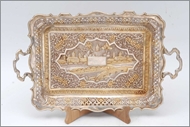 Picture of Colonial style Silver tray (lot 14)