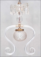 Picture of A fine cut glass ceiling lamp (lot 28)