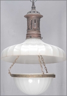 Picture of A moulded American glass semicircular dome (lot 33)