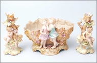 Picture of A porcelain three-piece table garniture (lot 35)