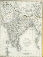 Picture of INDIA CARTE DE L’INDE, EN DE-GA DU GANGE