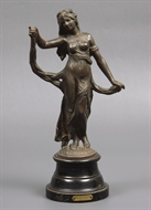 Picture of A Spelter  figure of a lady