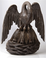 Picture of An intricately carved rosewood wall hanging