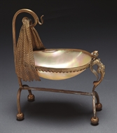 Picture of A French gilded Mother of Pearl bonboniere