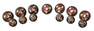 Picture of An impressive set of seven Sherwani Buttons and six Cuff Buttons