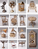 Picture of A group of fifteen fine Colonial Silver miniature toys