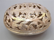 Picture of A Colonial Silver Soap Disc in oval shape