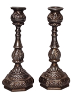 Picture of A fine pair of Hyderabadi (Deccan) Silver Candlesticks