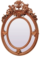 Picture of A very fine Transitional style gilted and composition framed mirror