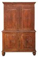 Picture of A Colonial Rosewood Sunblast Almirah