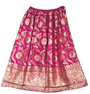 Picture of A magenta colour Rajasthani Ghagra (skirt)