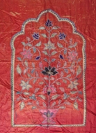 Picture of A Mughal pattern tent backdrop screen