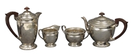 Picture of A Birmingham Hallmarked Silver four - piece tea & coffee service set