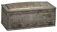Picture of A large rectangular Burmese silver casket