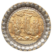 Picture of A silver tray or wall hanging