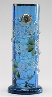 Picture of A fine Venetian blue glass cylindrical brush pot
