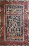 Picture of A very fine hand woven Egyptian pattern carpet