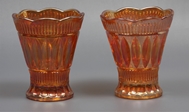 Picture of A pair of Carnival glass vases