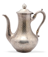 Picture of A Victorian silver coffee pot