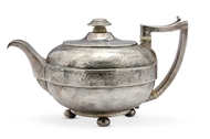 Picture of A George III silver teapot