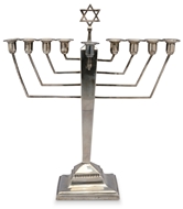 Picture of A silver menorah