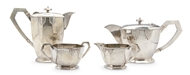 Picture of A four piece Art Deco tea service