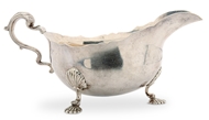 Picture of A silver sauce boat