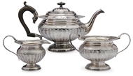 Picture of A George IV style three piece tea service