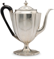 Picture of A George II silver kettle