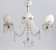 Picture of A two-arm Osler cut glass chandelier