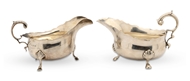 Picture of A pair of silver sauce-boats