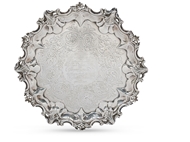 Picture of A Victorian silver salver