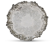 Picture of A Victorian silver salver