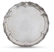 Picture of A Victorian silver salver