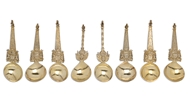 Picture of A set of eight very decorative Victorian style silver spoons