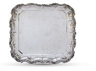 Picture of A rectangular silver salver