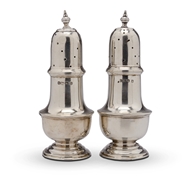 Picture of A pair of silver cruets