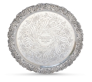 Picture of An Edwardian circular presentation salver