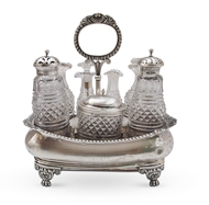 Picture of A silver cruet set