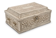 Picture of A very attractive hand carved Kutch Bhuj (India) silver jewellery chest