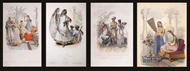 Picture of Four European prints published in 19th century on Indian themes