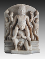Picture of MARBLE STATUE OF LORD VISHNU ON GARUDA