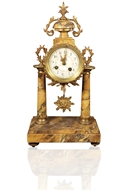 Picture of A DECORATIVE VICTORIAN MANTLE CLOCK
