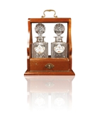 Picture of A TWIN BOTTLE VICTORIAN TANTALUS