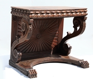 Picture of A TEAKWOOD CONSOLE TABLE